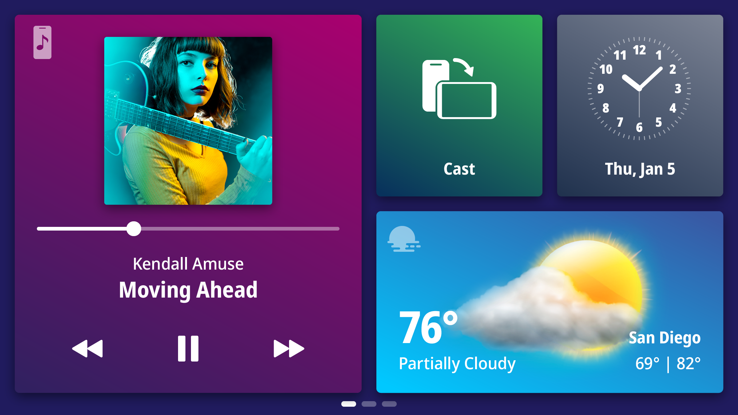 WebLink 4.0 home screen