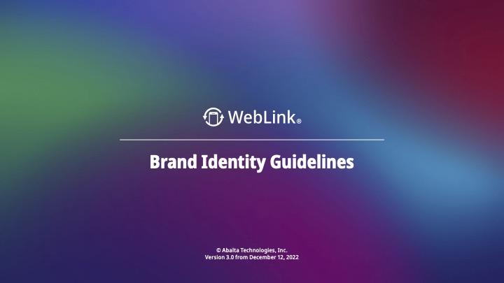 WebLink Brand Identity Guidelines